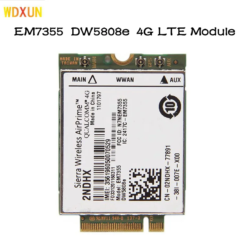 Em7355 dw5808e lte/evdo/hspa + 42 Мбит/с ngff 4g модуль для dell venue 11 pro latitude 14 12 11 pro latitude 14 12 airprime