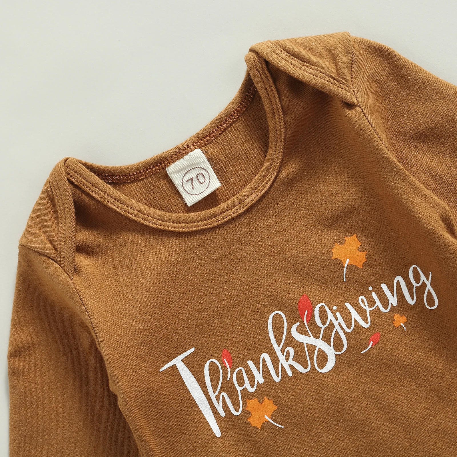 2021-07-02 Lioraitiin 0-18M Infant Baby Girl Boy 3Pcs Thanksgiving Day Outfits Long Sleeve Letter Print Romper Turkey Pants Hat