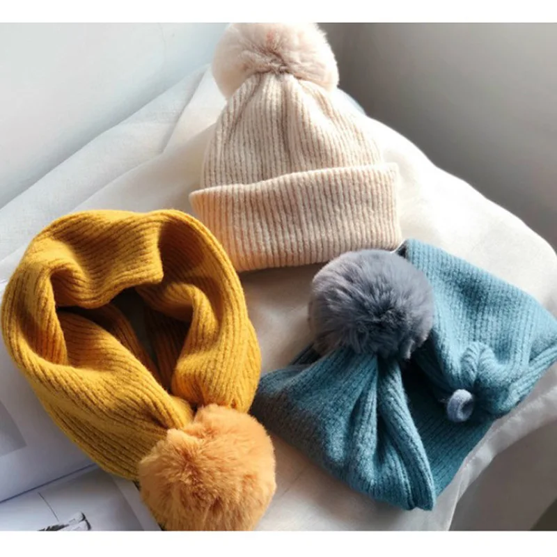 Warm Baby Winter Hats for Kids Children Knitted Baby Boy Cap Kids Baby Girls Hat Casquette Baby Bonnet Wholesale Cute Fashion