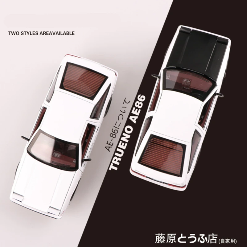 1:20 Movie Car INITIAL D AE86 Alloy Car Model Diecast & Toy Vehicles Metal Car Model Simulation Sound Light Kids Toy Gift