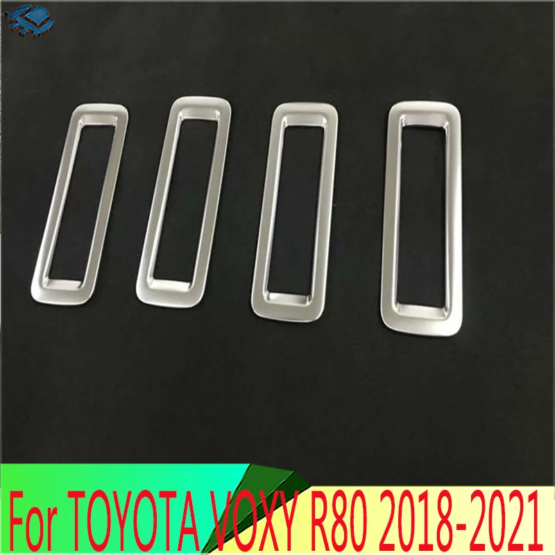 

Для TOYOTA VOXY R80 2018-2021 2019 2020 ABS хромированный матовый кондиционер на задней крыше AC вентиляционная рамка накладка