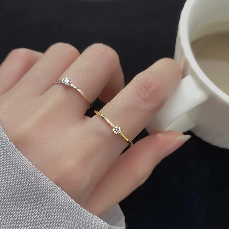 La Monada Women Ring 925 Sterling Silver Minimalist Rings For Women 925 Silver Fine In Jewerly Rings Woman Wedding Wish Inlay 40