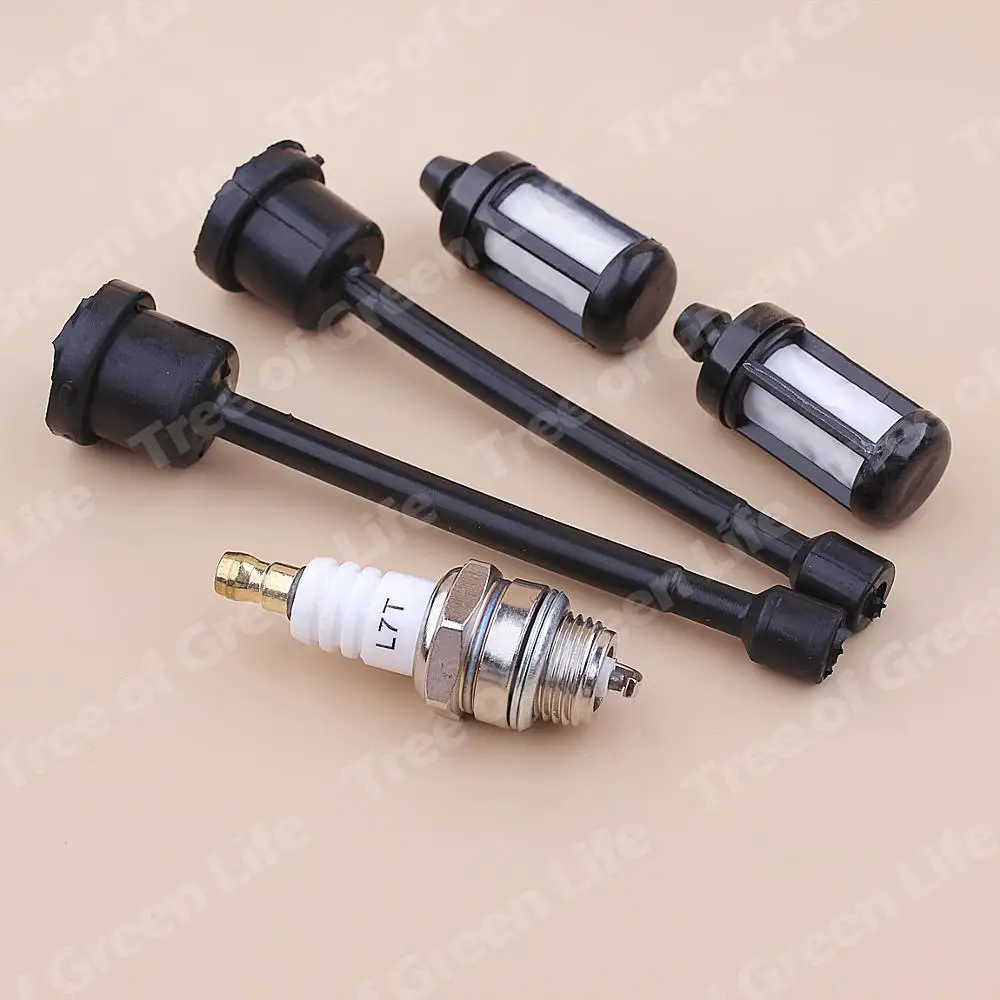 Filtro de combustível Linha Mangueira Spark Plug Kit Para Stihl 08 S10 TS350 TS360 050 051 070 075 076 090 Motosserra