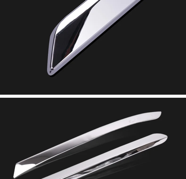 Chrom-Dekoration für Volvo S90 V90 V90CC 2016 2017 2018 2019 2020 Front-Eckleiste Glänzender Streifen Frontstoßstangen-Streifen Auto-Zubehör – Detail 7