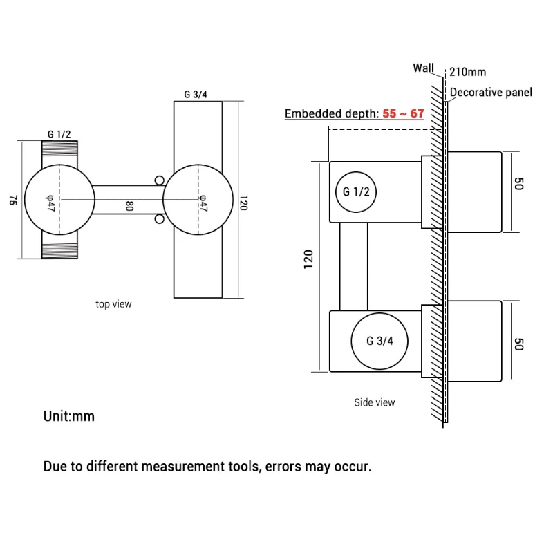 Imagem -06 - Smesiteli Torneira Térmica com Misturador Redonda Quadrada de Latão Sólido com Válvula e Misturador de Água para Banheiro Torneiras de Água