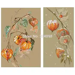 Lantern Flower Patterns Counted Cross Stitch 11CT 14CT DIY Handmade Chinese Cross Stitch Kit Embroidery Needlework Sets Crafts