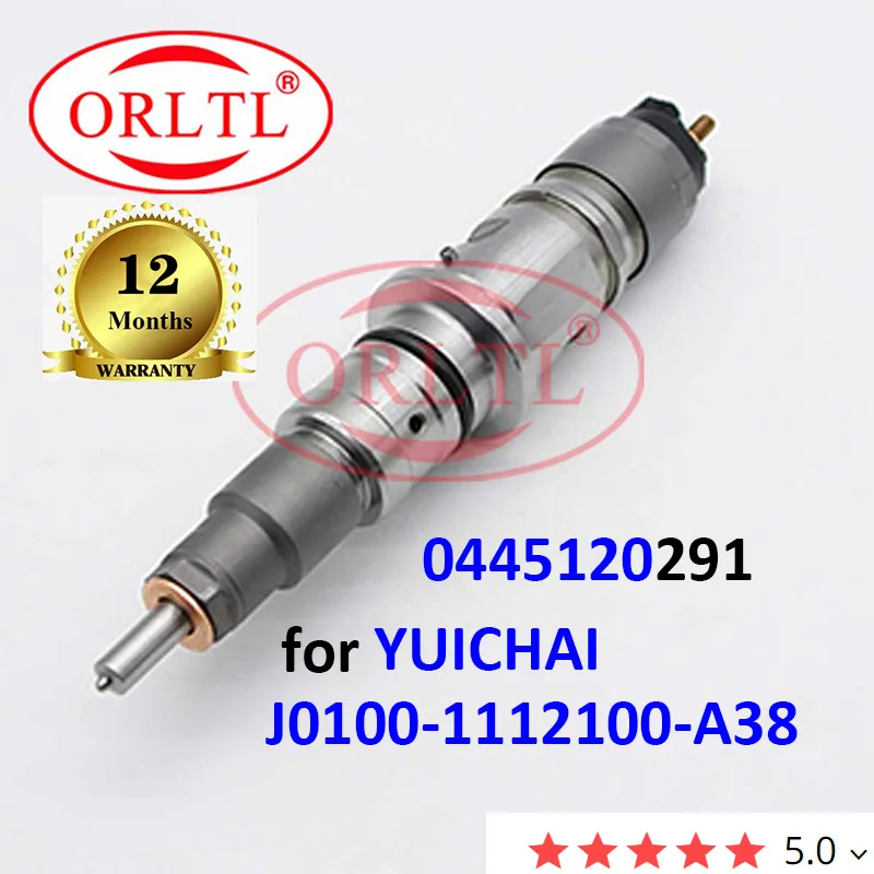 ORLTL Diesel 0445120291 J0100-1112100-A38 Common Rail Injector Nozzle 0 445 120 291 J01001112100A38 FOR YuChai YC6J EU4