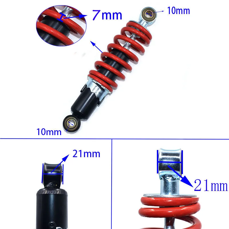 Aluminum Shock Absorber Rear Suspension 210mm For Motorcycle 50cc 70 90 110 125cc Dirt Pit Bike ATV Go Kart