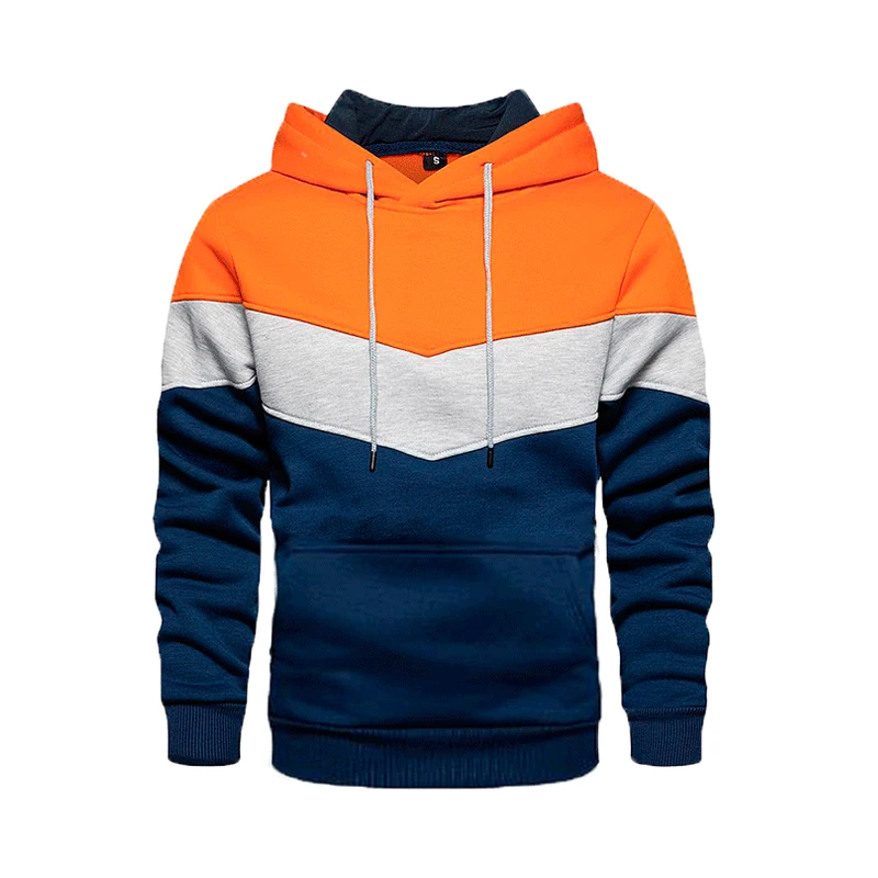 Felpe con cappuccio da uomo primavera autunno felpe con cappuccio Slim a righe colorate cappotti da uomo abbigliamento sportivo Casual maschile Streetwear Dropshipping