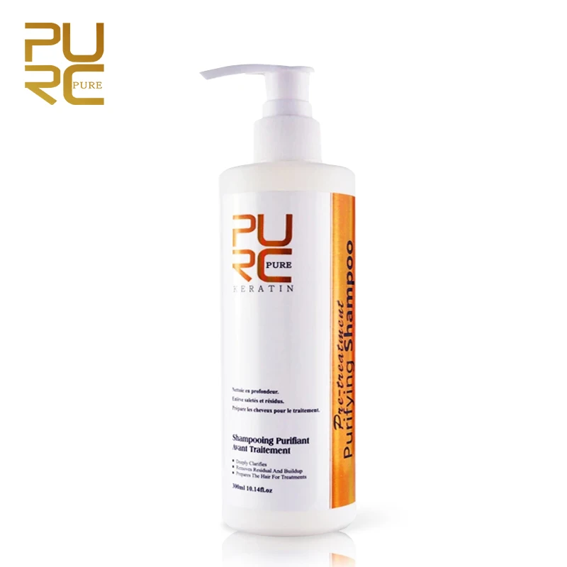 PURC raddrizza i capelli prima dello Shampoo alla cheratina pulizia dei capelli trattamento purificante del cuoio capelluto 300Ml riparazione