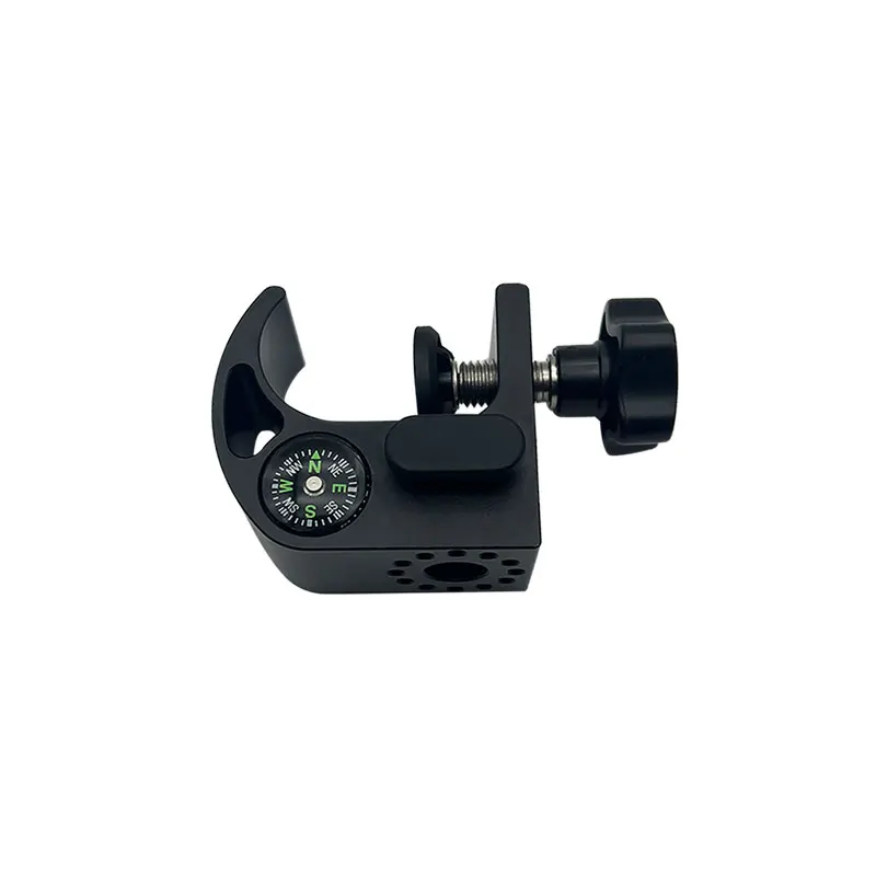 GNSS GPS Pole Clamp With Compass Replace Size 26mm - 38mm Pole Holder Mount