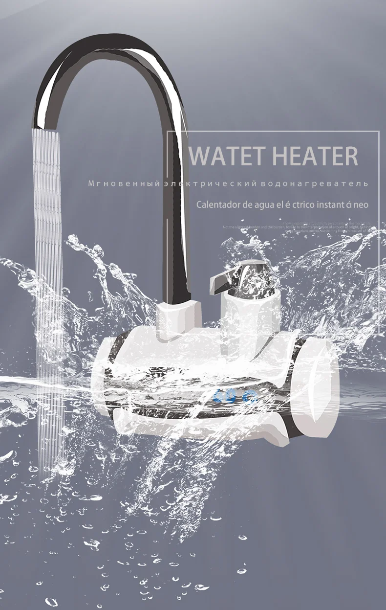 Tankless Hot Water Heater Faucet Shower Instant Electric Tap for Kitchen Heating Instant Faucet for Bathroom