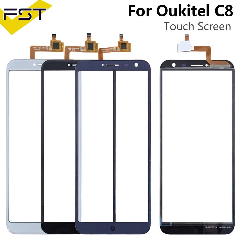 Sensor Berkualitas Tinggi untuk Oukitel C8 Sentuh Layar Kaca Digitizer Layar Sentuh Panel Sentuh Tanpa LCD Suku Cadang Pengganti + Alat