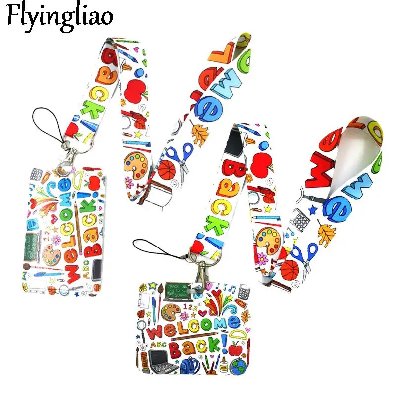 

Школьные принадлежности, креативный шнурок, шнурок для телефона, значок для подвешивания на шею для студентов, аксессуары для метро