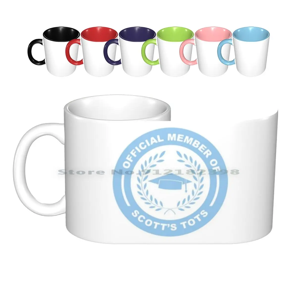 Scott's Tots Ceramic Mugs Coffee Cups Milk Tea Mug The Office Office Scotts Tots Michael Dunder Mifflin Nbc Jim Halpert Pam