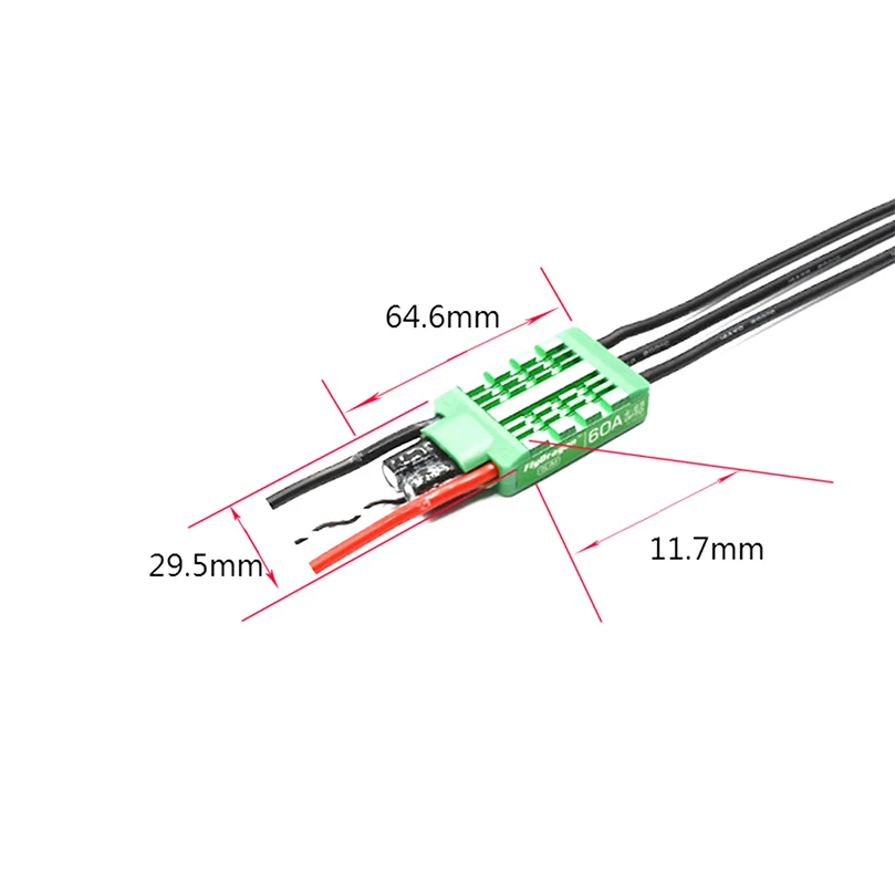 방수 Flycolor FlyDragon 슬림 60A 4-6S ESC 속도 제어, 쿼드콥터 육각 멀티 로터 식물 농업 UAV 드론