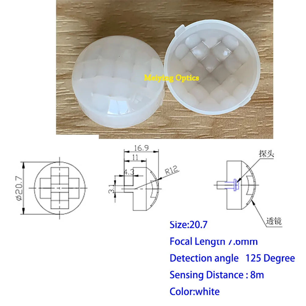 PIR Human Body Infrared Induction Fresnel Lens Optical HD PE NF-IR Lenses  1PCS