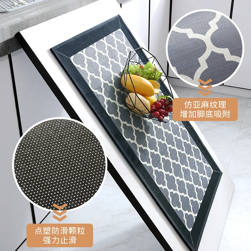 Anti-Fatigue Kitchen Mat, Door Mat, Rugs for Bedroom, Water-absorbing, Non-slip, Dirt-resistant, Waterproof