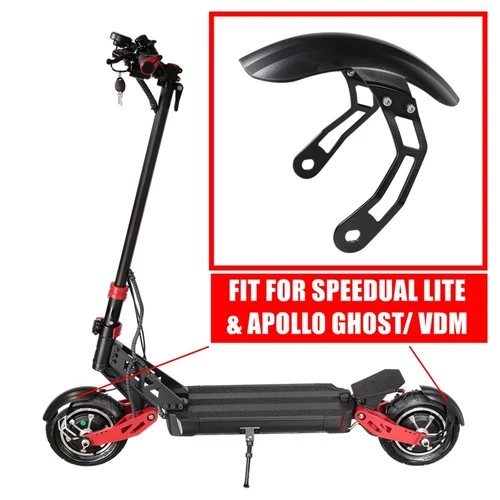 Imagen 2 del producto Guardabarros delantero y trasero para patinete eléctrico SPEEDUAL LITE APOLLO GHOST VDM Kaabo Mantis, cubierta Universal para rueda de 10 pulgadas