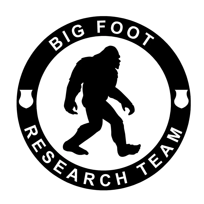 

40616# Die-Cut Vinyl Decal BIG FOOT Research Team Car Sticker Waterproof Auto Decors on Car Body Bumper Rear Window