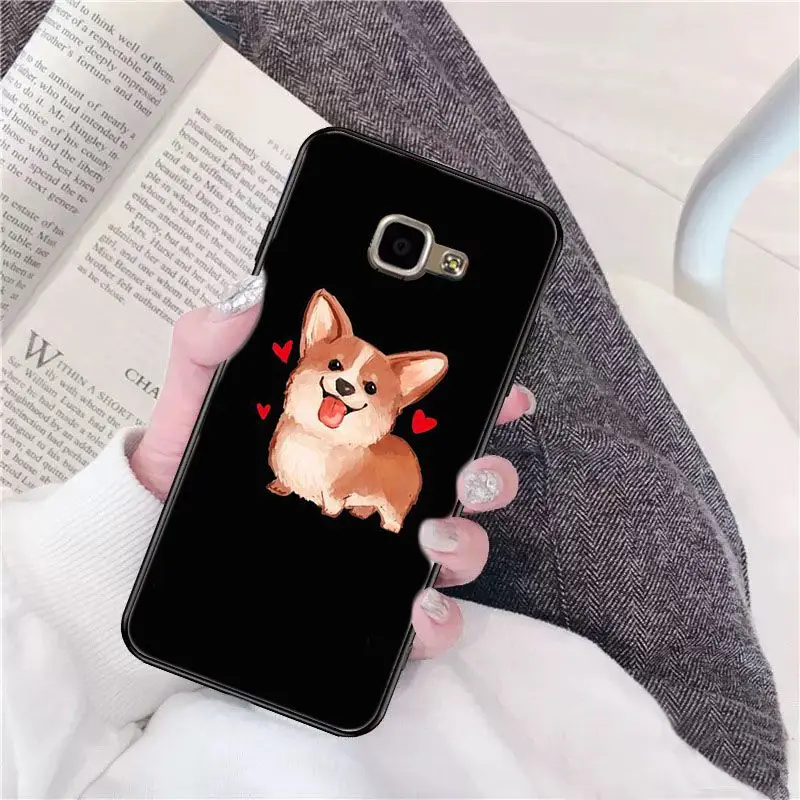 Cute Corgi Cartoon Dog Photo Phone Case For Samsung Galaxy A10 30 20 40 50 30S A70 A10S 20S A2Core A71 A9 star lite Mobile Cover