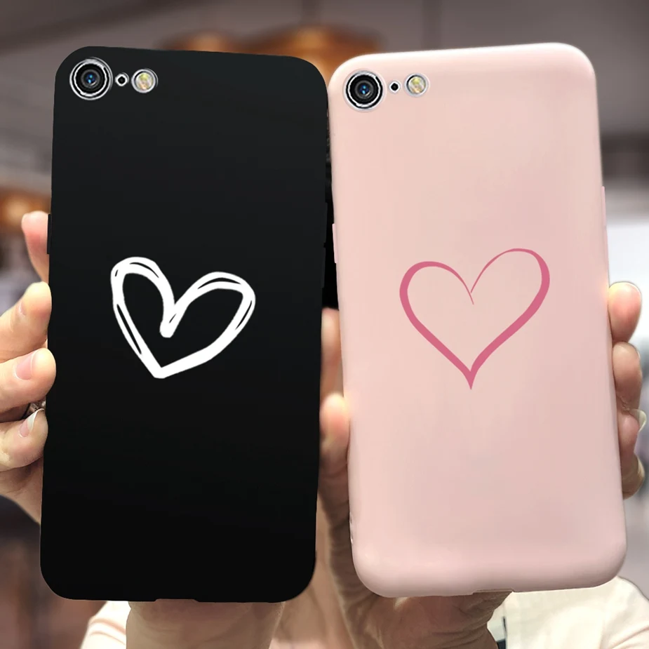 Para o iphone 7 8 plus caso elegante doces pintado capa silicone macio capa do telefone coque para apple iphone 7 iphone8 plus caso pára-choques
