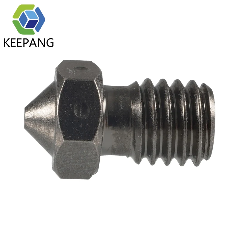 3pcs High Quality E3D Nozzle Hardened Steel V6 Nozzles Corrosion-Resistant M6 for 1.75mm Carbon Fiber PEI PEEK Filament