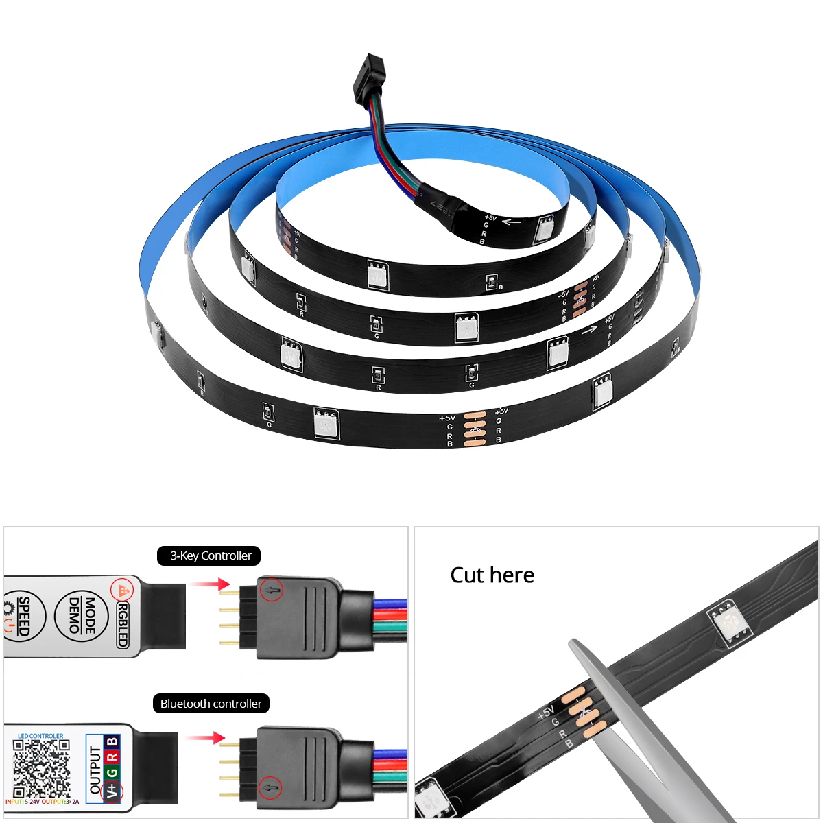 5V USB listwy RGB LED światło pokoju Neon podświetlenie inteligentna dioda LED lampa taśmowa dla telewizora HDTV tło oświetlenie dekoracyjne wstążka