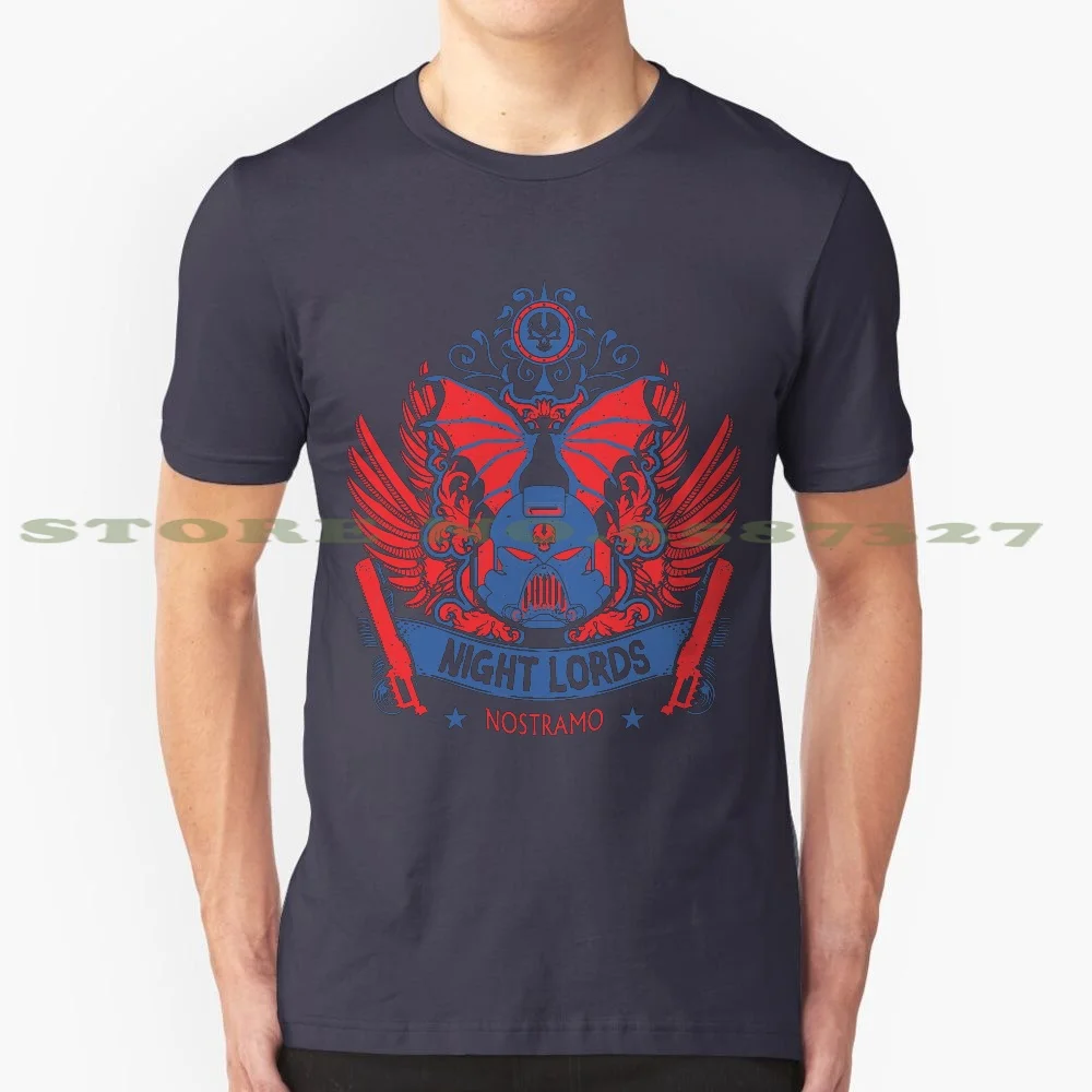 Nostramo - Elite Edition - V2 100% Cotton T-Shirt Nostramo Night Lords 4000 Chaos Eye Of Terror Limited Edition