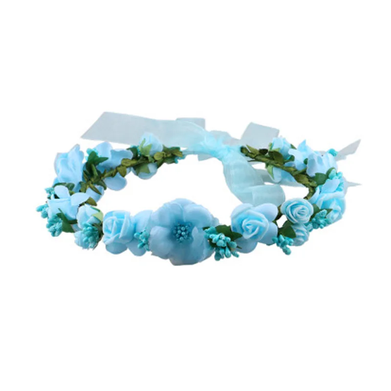 Sweet Ladies Headwear Women Floral Flowers Wedding Hair Accessories Hair Bands Lady Girls Headbands Bridal Headdress