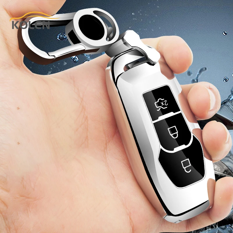 

New TPU Car Remote Key Case Cover Fob For Ford Mondeo 3 4 5 MK3 MK4 MK5 Focus 3 4 Ranger S C Max Explorer Fiesta Car Accessories