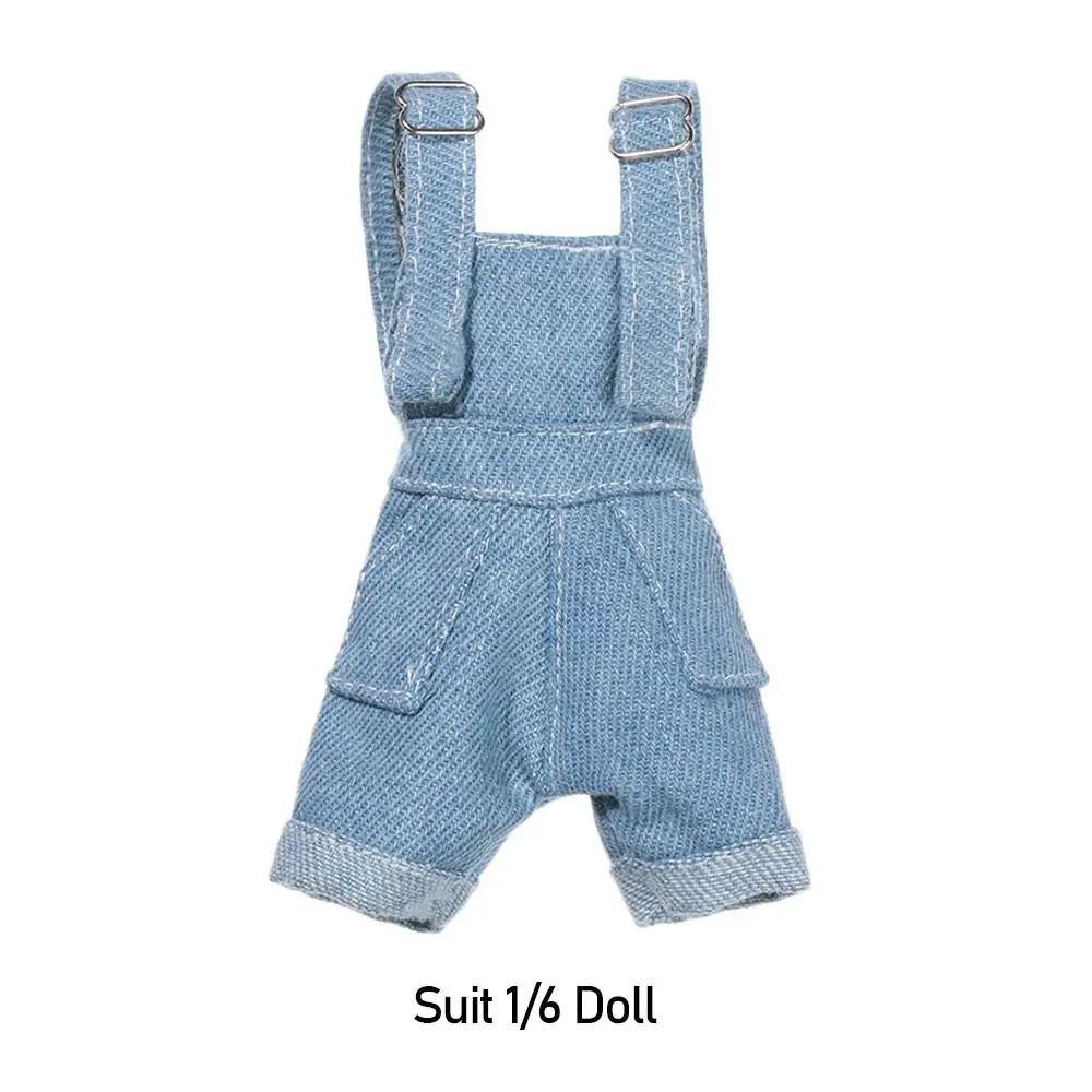 Fashion Suspenders Trousers Outfit Set for 1/6 BJD FR SD Doll Clothes Accessories Dress Dollhouse Roll Play Accessories