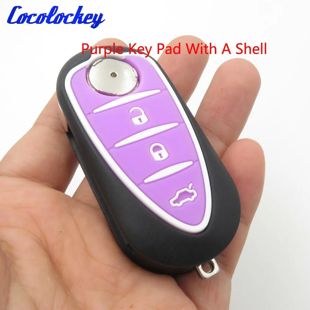 Cocolockey Replacement Car Key Shell Fits for Alfa Romeo Mito Giulietta GTO 159 3 Button Remote Key Fob Case Blade No Logo