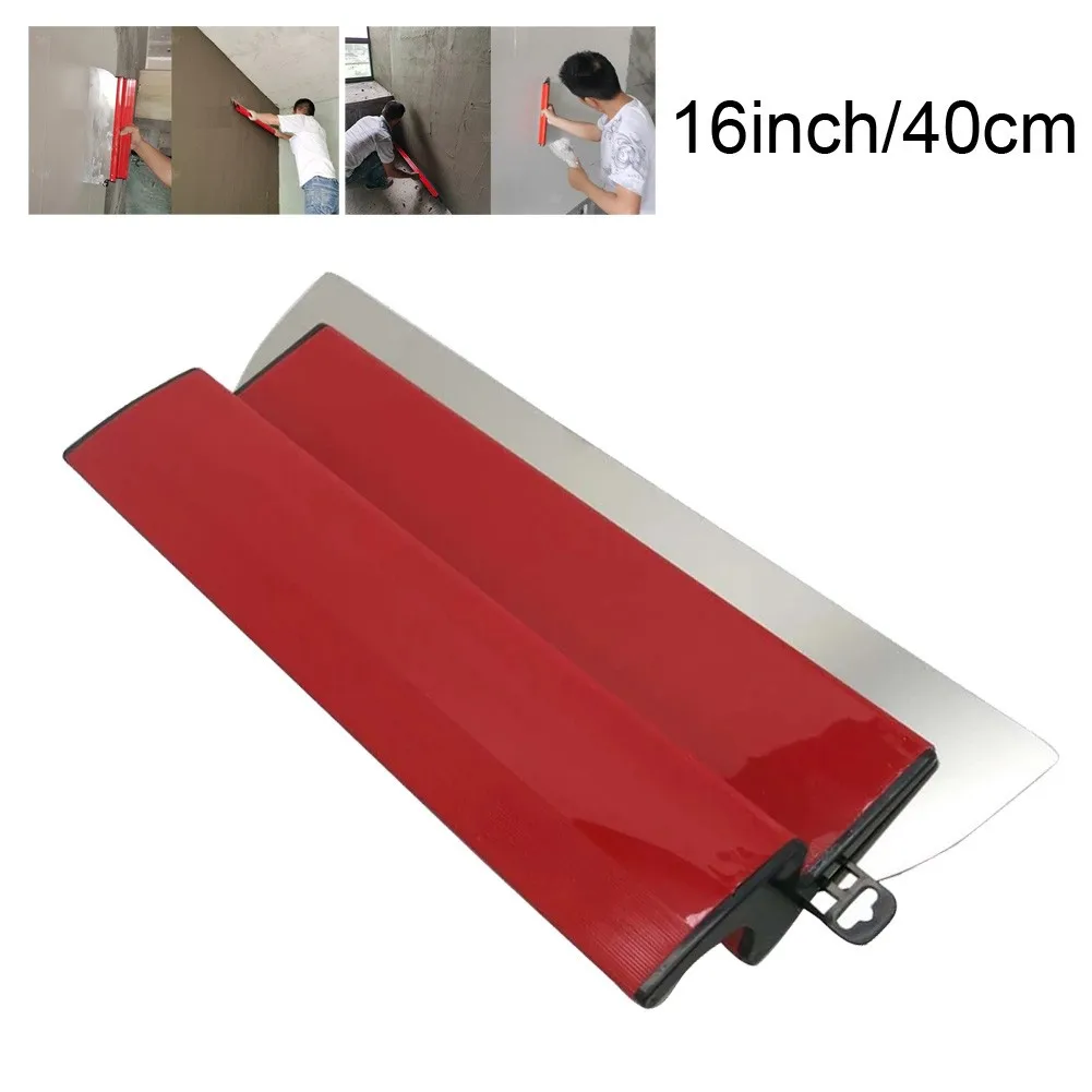 40/60cm Drywall Smoothing Tool Stainless Steel Putty Knife Painting Finishing Skimming Blades Wall Plastering Tools