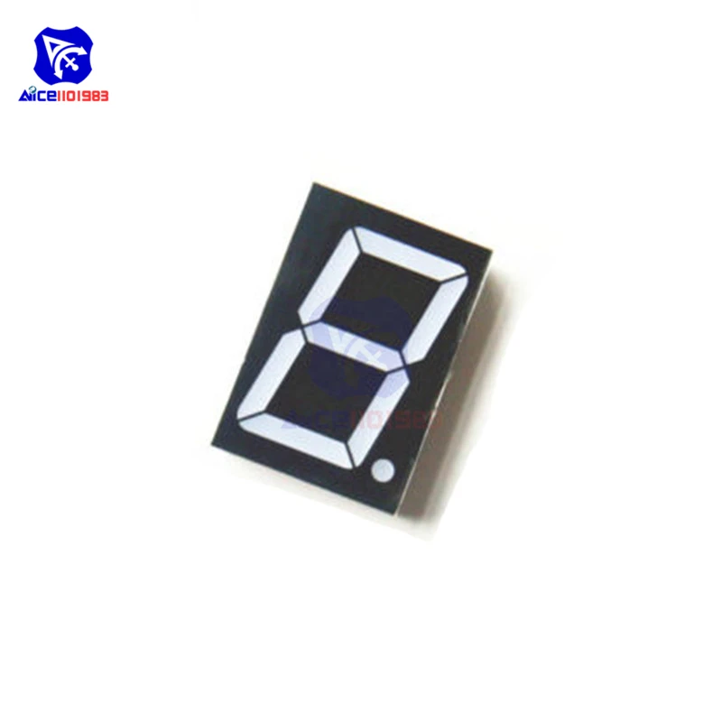5PCS/Lot LED Module Common Cathode 10 Pin 1 Bit 7 Segment 2.2 x 1.5 x 0.43 Inch 1.8" Red LED Display Digital Tube
