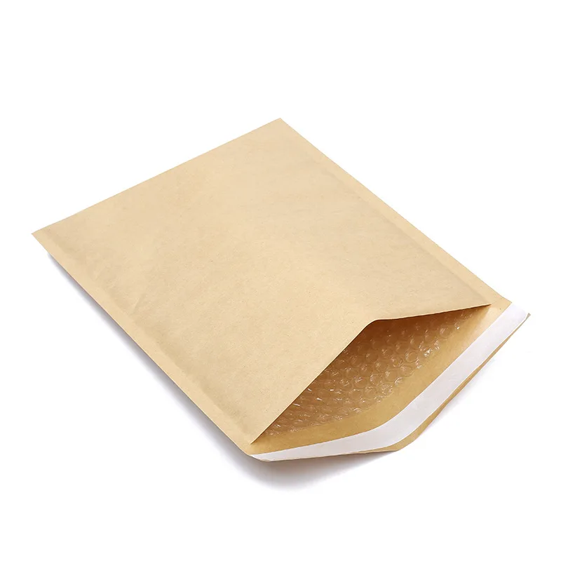 Envelopes de papel kraft com plástico bolha, tamanho grande, 34x46.5 + 4cm, 5 unidades