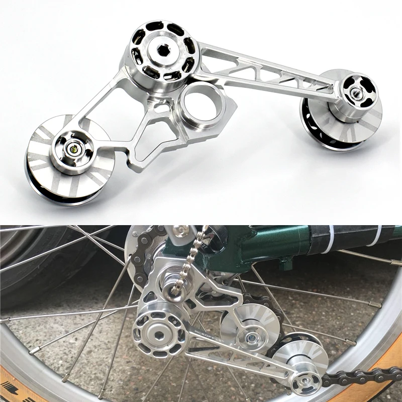 Folding Bike Chain Guide Single-Disc 2/3/6 Speed Rear Derailleur Chain Tensioner For Derailleur Bike Inner Outer Shift