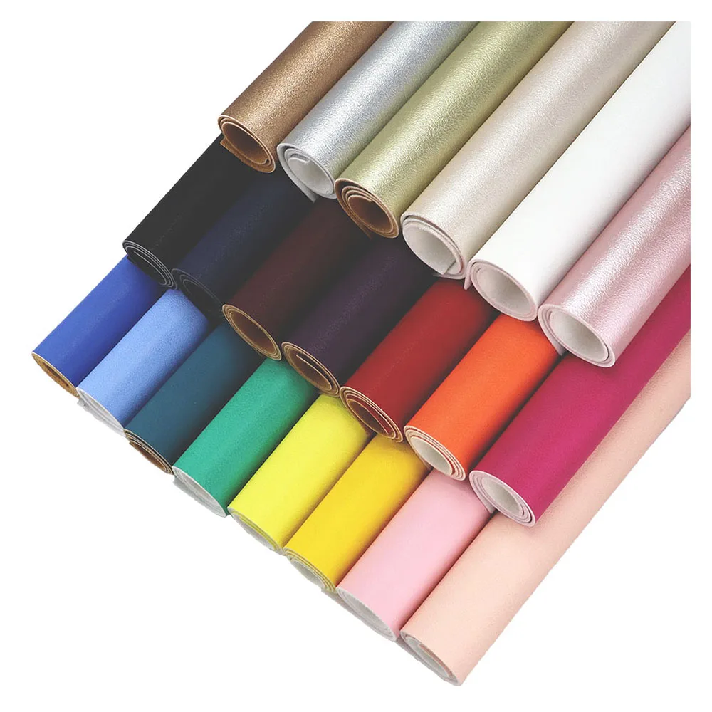 30x134cm rolka gładka gruba sztuczna syntetyczna tkanina ze skóry PU na kokardy do włosów kolczyki torebki buty DIY BH080 — zdjęcie 2