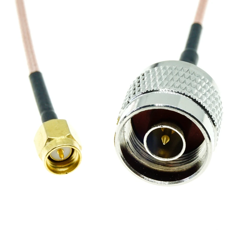 N Tipo Macho para SMA Macho Conector, RF Coax Pigtail, Jumper coaxial, Cabo de extensão, RG316