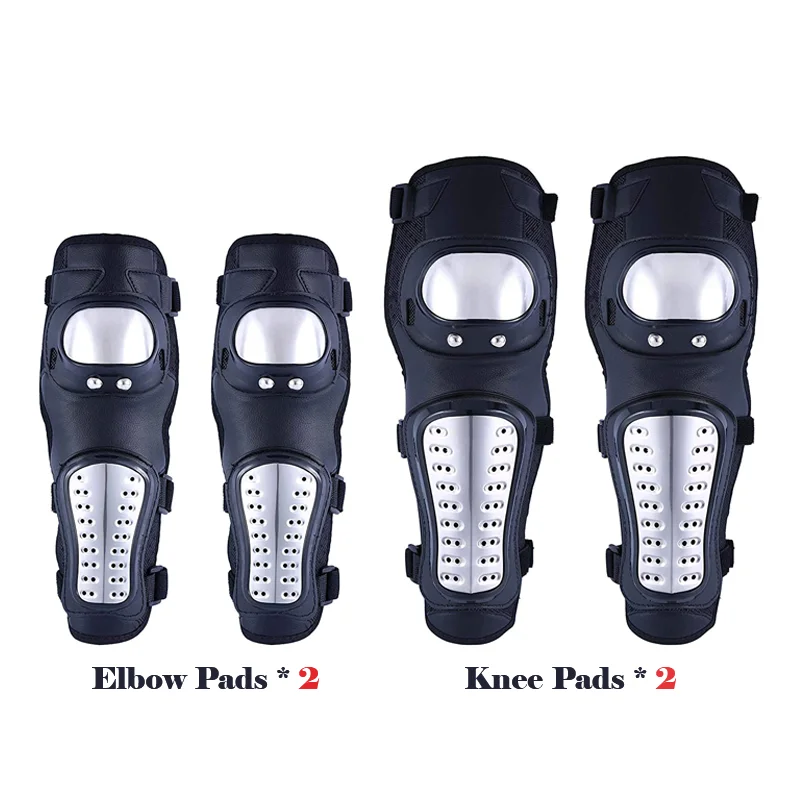 

Motorcycle Knee Pads Elbow Pads Motocross Knee & Elbow Protector MTB Outdoor Sport Motorbike Riding Moto Protective Equipment