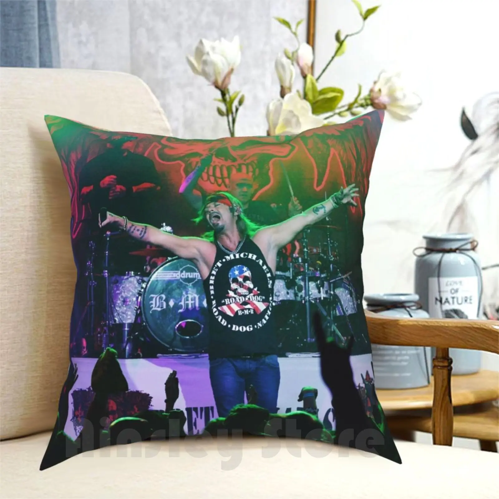 Bret Michaels Pillow Case Printed Home Soft DIY Pillow cover Bret Michaels Michaels Bret Poison Singer Music Band