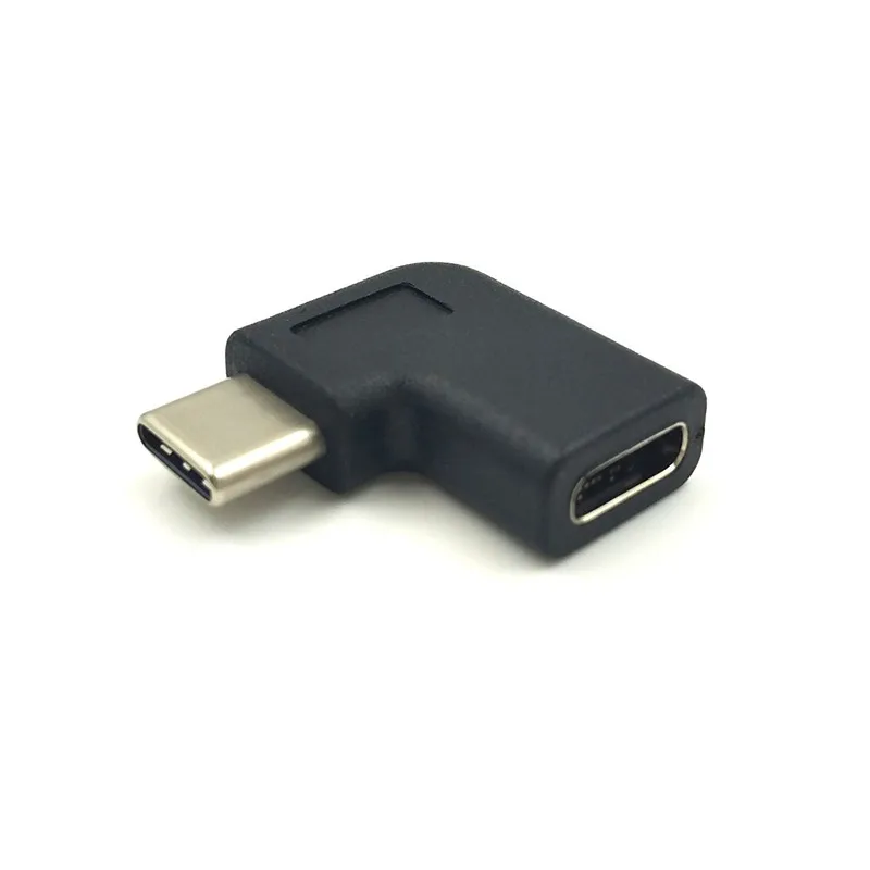 USB 3.1タイプCメス-オス、90度角度、左右アダプター、コンバーターコネクター
