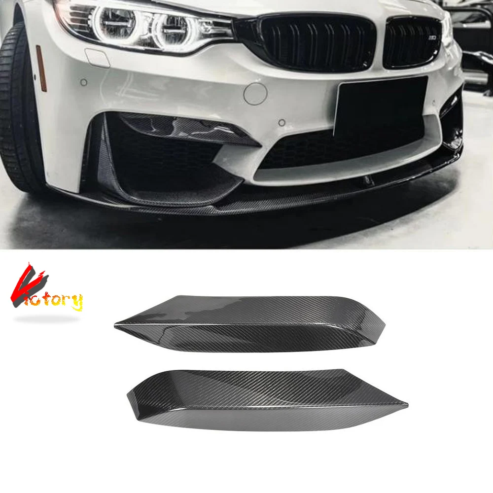 

УГЛЕРОДНЫЙ разветвитель для переднего бампера M3 M4 MP для BMW F80 M3 F82 F83 2014-2019, Стайлинг автомобиля, пара