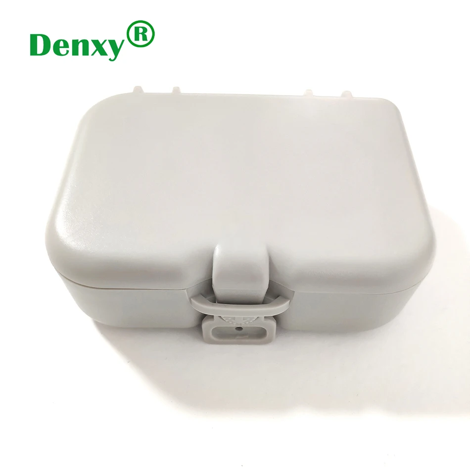 2pcHigh Quality High Class Denture Sturdy Box Kit Denture Storage Box With Mirror Brush Autoclavable Container Holder Dental Box