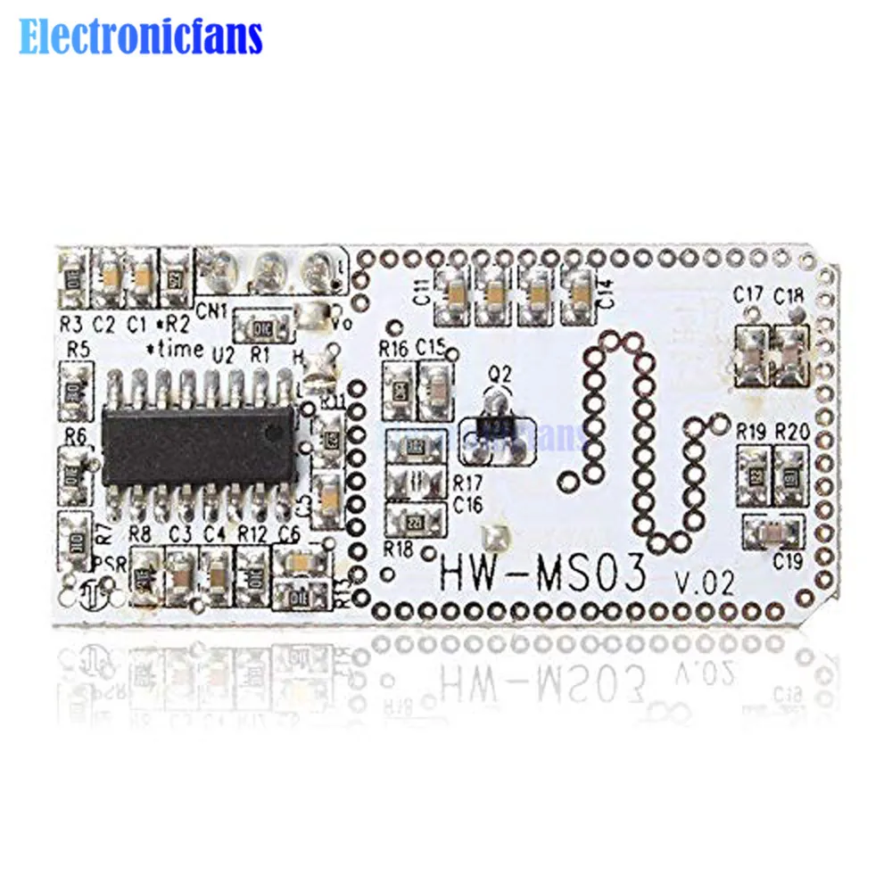 HW-MS03 High Performance Motion Sensor 2.4GHz to 5.8GHz Microwave Radar Human Body Induction PIR Switch Module for Arduino Diy