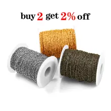 5m Copper Bead Chain for DIY Jewelry #2