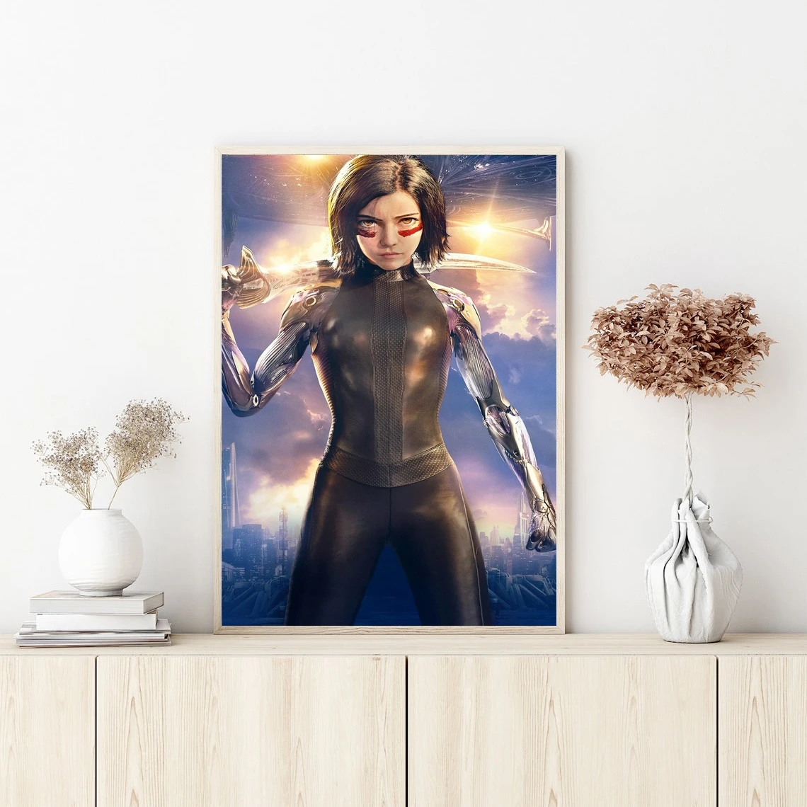 Alita Battle Angel Movie Poster Wall Art Canvas Painting Bedroom Living Room Home Decoration (No Frame)