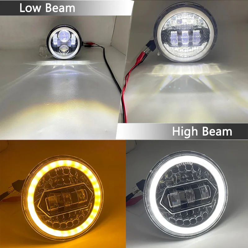 2Pcs 5.75" Led Headlights For Triumph Speed/Street Triple Thunderbird Rocket 3 55W 5.75" Lamp view 5