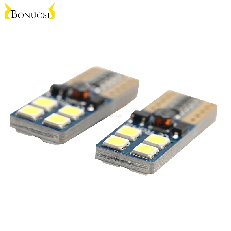 20PCS High Quality T10 8SMD 3030 LED Car Light Canbus NO OBC ERROR Auto Wedge Lamp W5W 8 SMD Led Parking Bulb 192 168 12V