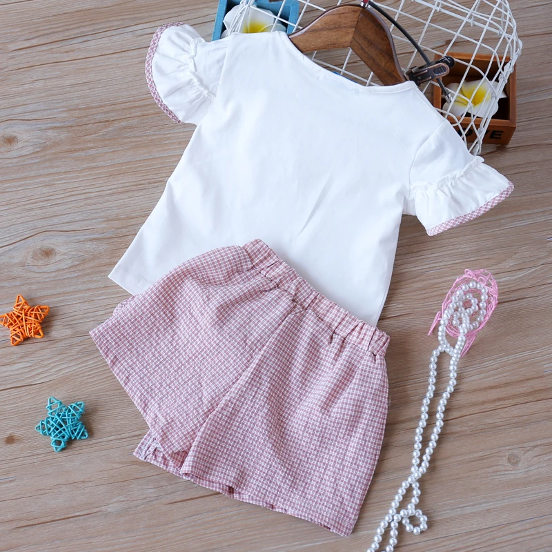 Summer Star Pattern Top+Shorts 2Pcs Clothing Sets Baby Girl Clothes Kids Clothes Children Clothes Girl Set